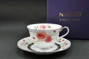 [NIKKO(�j�b�R�[)] Rose Garden(���[�Y�E�K�[�f��)�J�b�v&�\�[�T�[(1�q) [230cc]FINE BONE CHINA (�t�@�C���{�[���`���C�i)NIKKO SINCE1908