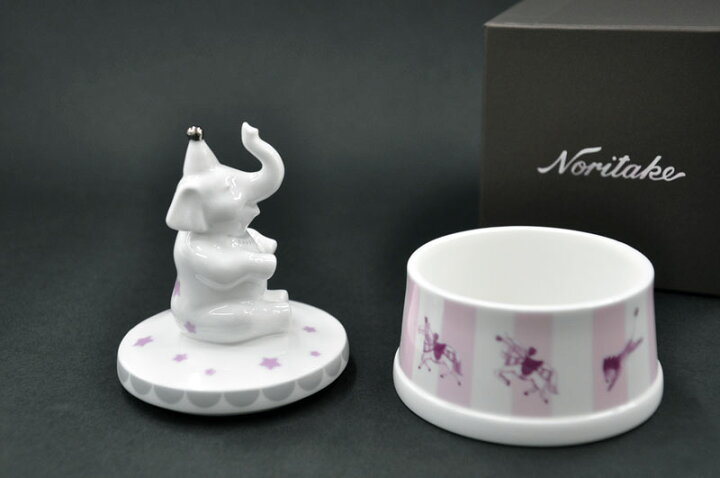 楽天市場】ノリタケ 小物入れ(ぞう/ピンク)[ゾウ][象][クリスマス  