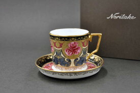 ノリタケ 〜Noritake〜 コーヒー碗皿(色絵薔薇文)オマージュ コレクション(THE HOMAGE COLLECTION)[オールドノリタケ]