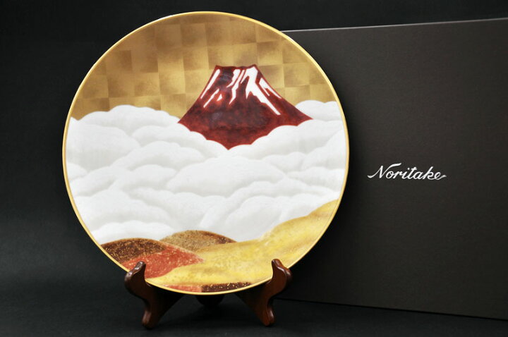 楽天市場】【送料無料】 ノリタケ 〜Noritake〜 27cm額皿 赤富士 [No 
