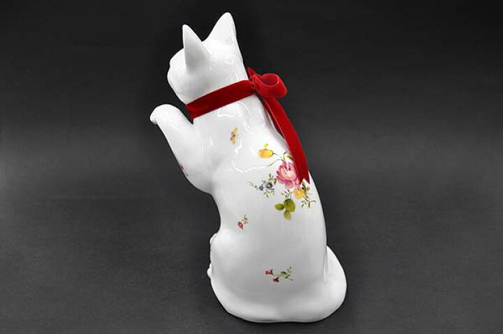 楽天市場】ノリタケ 〜Noritake〜置物「招き猫」(花柄) : わたしの器