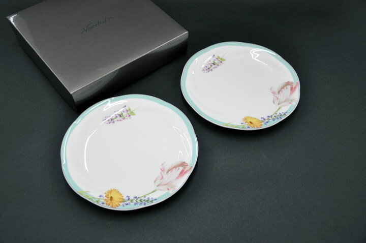 新品未使用 ノリタケ ココフルール ティーフォーツーセット&プレート2 