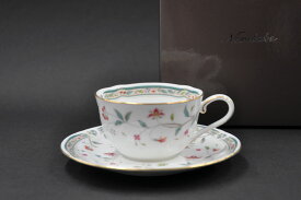 ノリタケ 〜Noritake〜 ティー・コーヒー碗皿(1客)カップ＆ソーサー花更紗 (HANASARASA)