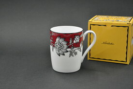 ノリタケ 〜Noritake〜 マグカップ(レッド)チェルシーエステート(CHELSEA ESTATE)御祝 お祝 贈り物 ギフト プレゼント 内祝 引出物 記念品 上品 かわいい 新生活 食器 電子レンジ対応 食洗機対応