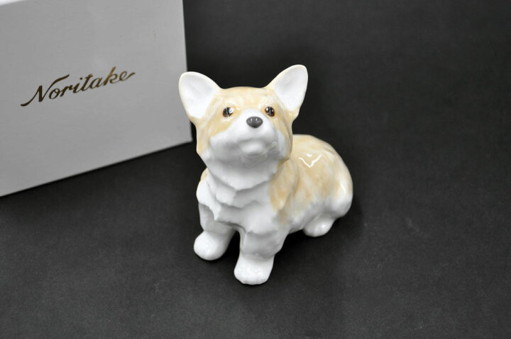 楽天市場】ノリタケ アートコレクション置物「コーギー」 [愛犬 