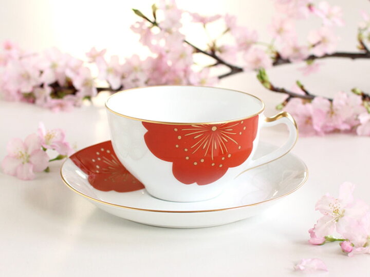 楽天市場】大倉陶園 [桜シリーズ]吉祥桜 カップ&ソーサー(1客/碗皿 