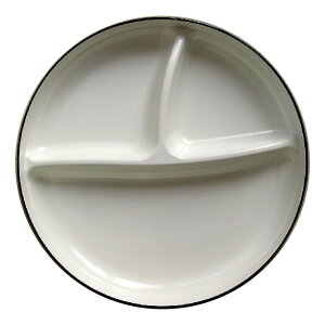 撥水 深丸スタックディッシュ ネイビー 3個セット 樹脂製 深めの仕切皿 ランチプレート 汚れが落ちやすい 食洗機・レンジ対応 会津塗