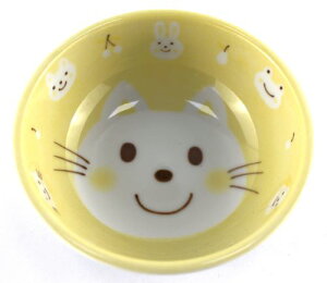 にっこり アニマル ネコ 小鉢 美濃焼 日本製