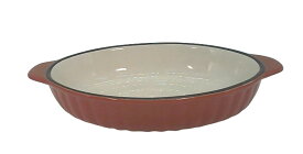 舟形グラタン　ホーロー風　レッド 定番商品