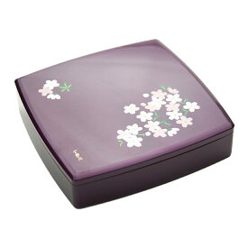 重箱 お重箱 食器 おしゃれ お正月 10.0 胴張一段オードブル あけぼの桜 宇野千代 紫