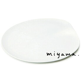 【深山】フラット プレート 皿 27cm ワンプレート 皿 磁器 waen 白磁