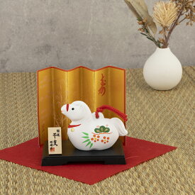 2026年 干支 馬 うま 開運 松竹梅午福鈴 小 置物 置き物 コンパクト 正月飾り 個箱入り 103