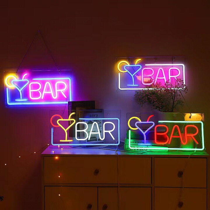 楽天市場】バーネオンサイン LEDネオンライト BARネオン看板 