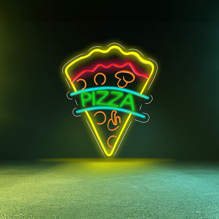 楽天市場】Pizzaネオンサイン LEDネオンライト 壁掛け ネオン看板 