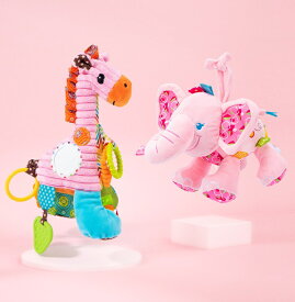 赤ちゃんぬいぐるみ ぶら下げかわいい 赤ちゃん ぬいぐるみ動物 おもちゃベル 音明るい色 旅行用