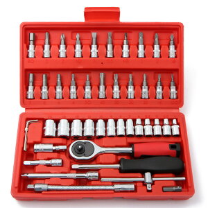 46�_�Z�b�g �H��Z�b�g �h���C�o�[�Z�b�g �\�P�b�g�����` �Z�b�g �����p6.3mm(1/4�C���`)���`�F�b�g�����` 46pcs �\�P�b�g�h���C�o�[ �g�ݍ��킹 �c�[��