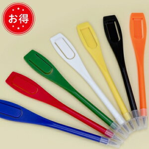 【新商品ポイントup】クリップペンシル 50/100/200/300本セット 7色 混色可 HB 使い捨て 鉛筆 ゴルフ アンケート 業務用 ホテル旅館レストラン 注文用品