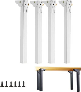 �T�|�[�g���܂肽���݃e�[�u���r 4�{�Z�b�g DIY �܂肽���݋r ���ϋv�@���ω׏d �����S�� ���[�e�[�u����e���r�L���r�l�b�g�p �A�C�A�����b�O �h�K���H �ȃX�y�[�X���[�\�@25cm