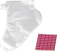 足カバー 使い捨て 大量セット 留めシール付き フットカバー ビニール製 500枚セット