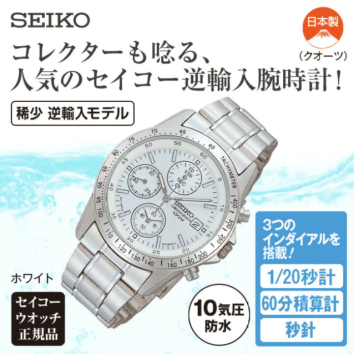 楽天市場】SEIKO セイコー クロノグラフ (海外モデル) (SZER009 