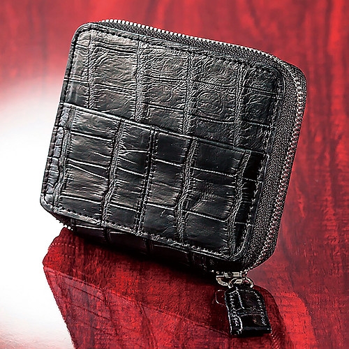 楽天市場】クロコダイル革 コンパクト財布 - 手のひらサイズ
