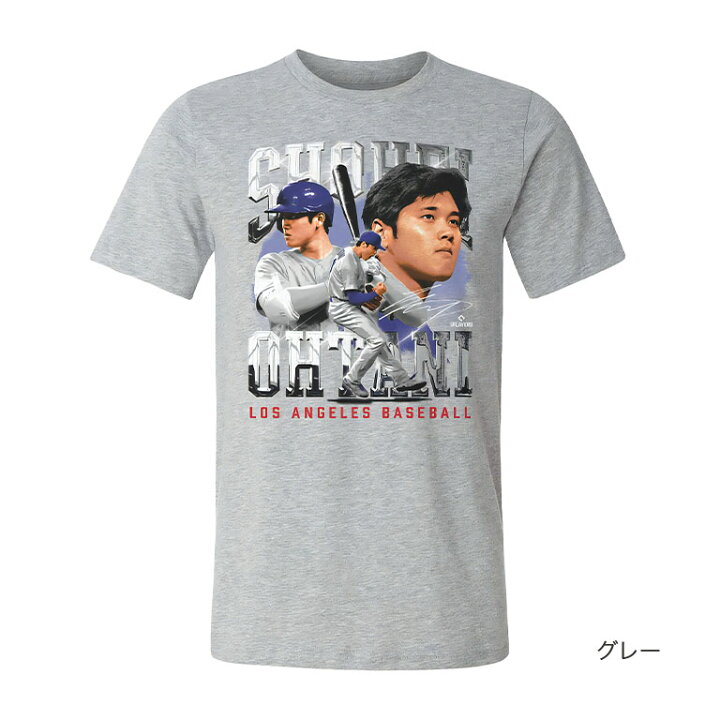 楽天市場】MLBPA公認 大谷翔平 グラフィックTシャツ 二刀流柄 