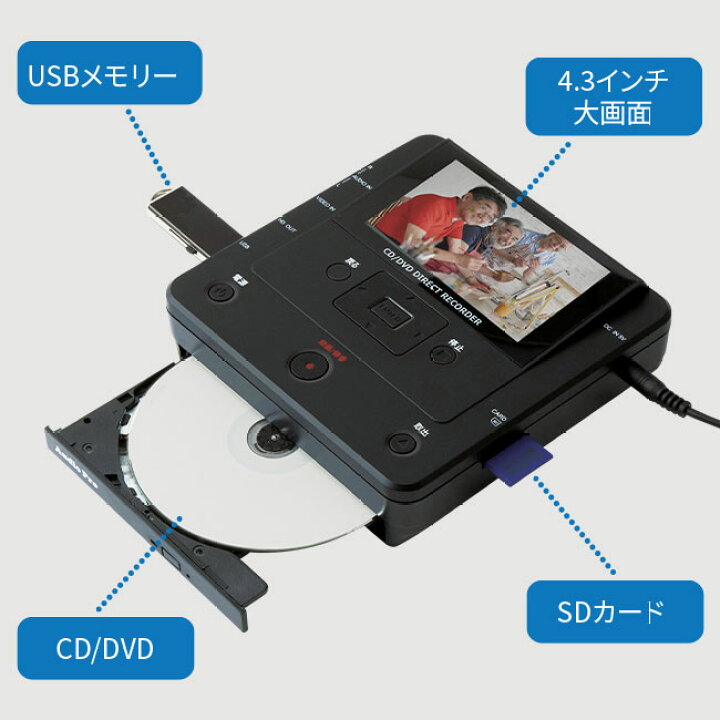 楽天市場】パソコン要らず！ 録画 録音 かんたん 録右ェ門 - PC 不要 