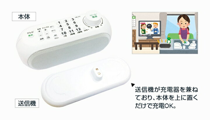 楽天市場】リモコン付き手元スピーカー - テレビ用 ワイヤレス テレビ スピーカー 老人 お年寄り 高齢者 充電式 テレビスピーカー 手元 耳元 リモコン一体型 テレビの音 手元スピーカー 離れて聞く 聞こえにくい シニア 高齢者向け SaiEL SLI-TS02 : 悠遊ショップ 楽天市場】リモコン付き手元スピーカー - テレビ用 ワイヤレス テレビ スピーカー 老人 お年寄り 高齢者 充電式 テレビスピーカー 手元 耳元 リモコン一体型 テレビの音 手元スピーカー 離れて聞く 聞こえにくい シニア 高齢者向け SaiEL SLI-TS02 : 悠遊ショップ