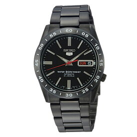 セイコー5・自動巻き腕時計(ブラックタイプ) - SEIKO メンズ 海外 逆輸入 自動巻き セイコーファイブ セイコー5 海外モデル ブラック 黒 バーインデックス