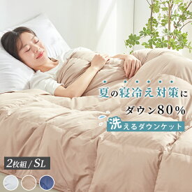 マラソン800円OFFクーポン ダウンケット 羽毛布団 夏用 2枚組 高品質ダウン80％ 羽毛 布団 夏用 掛け布団 洗えるダウンケット シングル 羽毛布団 薄手 羽毛 布団 羽毛 肌掛け布団 ダウン 羽毛肌掛け布団 洗える 薄い 羽毛布団 シングル 夏布団 掛ふとん ダウン ケット