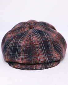 【中古】CUSHMAN クッシュマン ウールチェックアーリーワークキャップ BLACKxWINE 29123