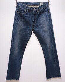 【中古】orSlow オアスロウ B shop別注ivy fit denim 107 fringe S IDG 13.5oz