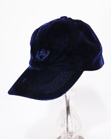 【中古】maturely マチュアリー Emblem Velvet CAP NAVY キズ有 13-41-0837-412