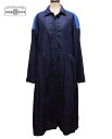 【中古】OMNIGOD womens　オムニゴッド デニムパネルワイドワークドレス 2 INDIGO 57-639E 岡山BRAND　直営店限定　パ…