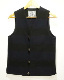 【中古】JELADO ジェラード COWBOY BRAND Riding Vest M NVYxBLK CB02501