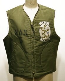 【中古】TOYS McCOY トイズマッコイ ALPACA DECK VEST U.S.N. NAS 5-COYOTE & ROAD RUNNER 40 OLIVE TMJ1710