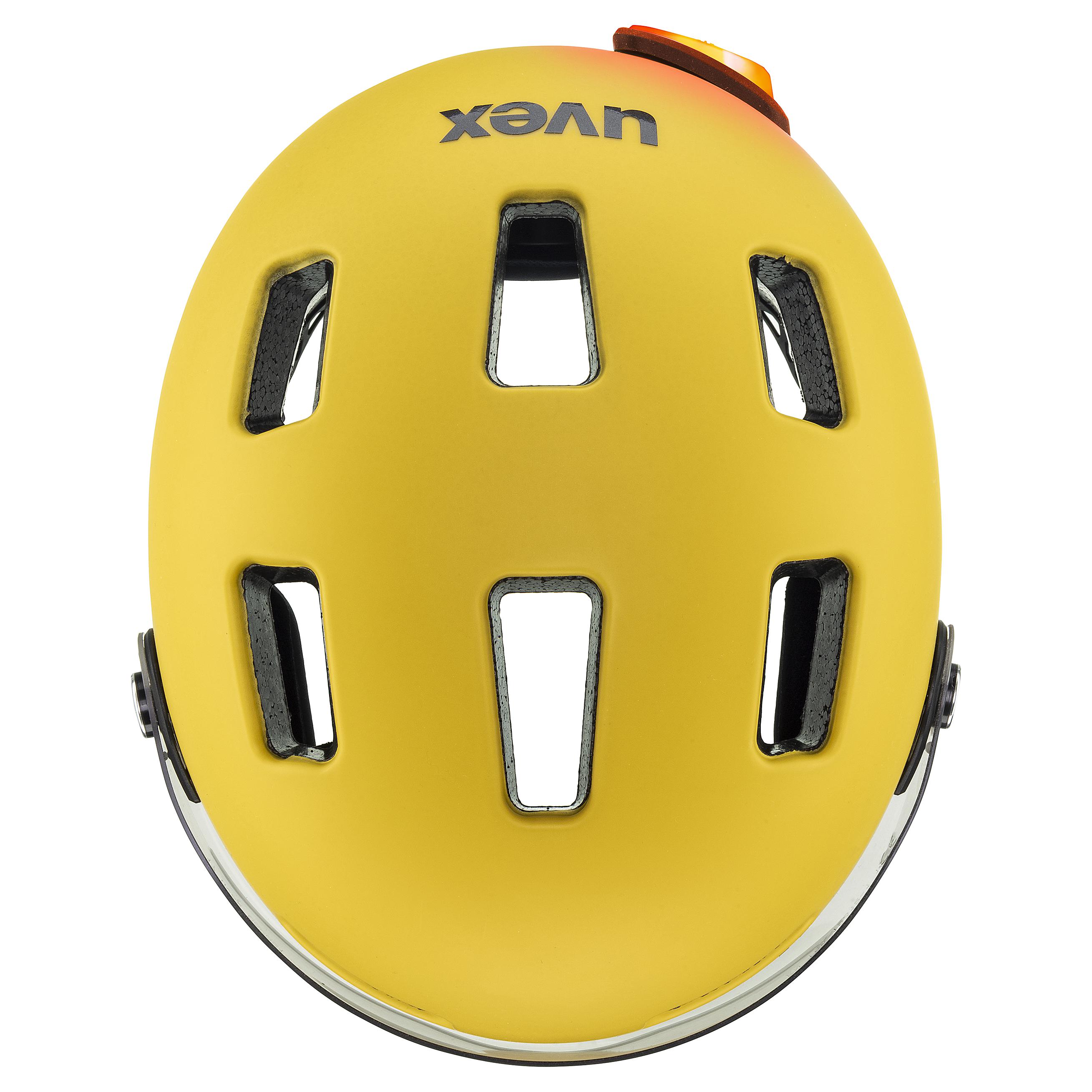 楽天市場】uvex ウベックス 自転車 ヘルメット バイザー付き LEDライト
