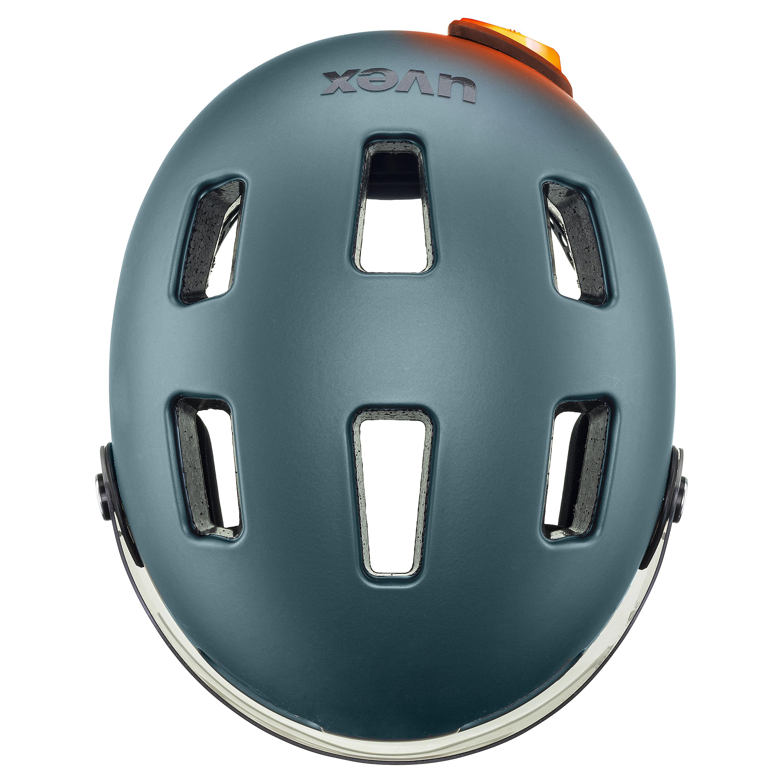 楽天市場】uvex ウベックス 自転車 ヘルメット バイザー付き LEDライト