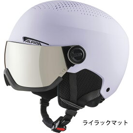 ALPINA アルピナ スキー スノーボード 大人用 メンズ レディース バイザー 付き ヘルメット ミラー バイザー サイズ調整可 ARBER VISOR