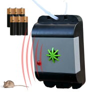 ISOTRONIC ネズミ超音波 ネズミ駆除 鼠 ネズミよけ 超音波 撃退器 防水 電池式 どこでも 設置 屋外 吊る…