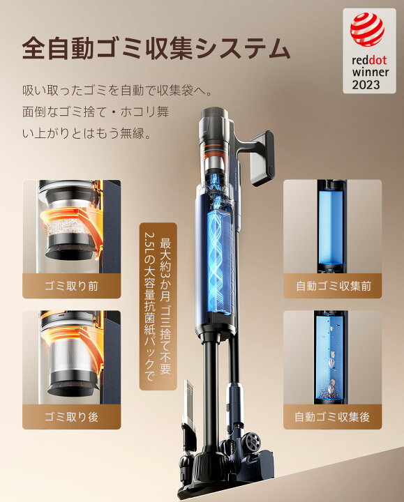 楽天市場】【クーポン利用で37,800円~】☆1年保証☆ UWANT V600 掃除機 