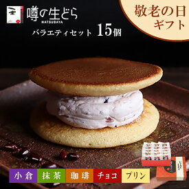 【高評価 ★4.93】スイーツ ギフト 敬老の日 2026 噂の生どら 15個入 送料無料 どら焼き 詰め合わせ 和菓子 お菓子 高級 有名 贈答用 和洋菓子 お返し 個包装 冷凍 誕生日 お取り寄せ 喜ばれる 松葉屋 プレゼント 残暑見舞い 暑中見舞い