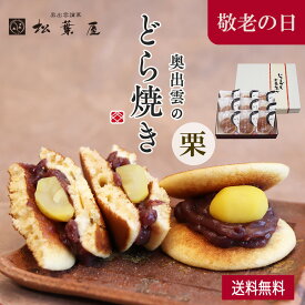 【送料無料】敬老の日 奥出雲のどら焼き 栗 贈答用 6個 9個 どらやき 松葉屋 スイーツ 和菓子 ギフト 有名 お取り寄せ 詰め合わせ プレゼント 贈り物 内祝い お礼 お祝い 喜ばれる 個包装 どら焼き 高級 春 ホワイトデー 母の日 父の日