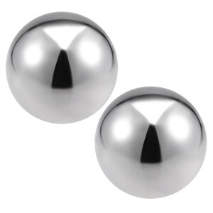 uxcell ����L���b�v�{�[�� 304�X�e�����X�| 80mm�{�[�����a �x�[�X�t�� �肷��K�i �j���[�|�X�g�L���b�v�{�[�� 2����