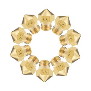 uxcell 3Dv^[mYwbh 0.6mm M7lW̌ ^J M K10 1.75mmGNXg[_[vgp 10