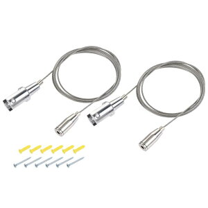 uxcell �s�N�`���[�n���M���O���C���[�t�b�N�L�b�g �摜�\���L�b�g 1.5M �����\ �n���M���O���C���[�V�X�e�� �z�[���s�N�`���[�A�[�g�M�������[�p ���[�h33 Lbs �l�W6�Z�b�g�t�� 2�Z�b�g����