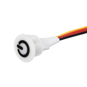 uxcell DC 12V�^�b�`�����X�C�b�` ���a13 mm �X�i�b�v�C���}�E���g LED���C�g�p �z���C�g