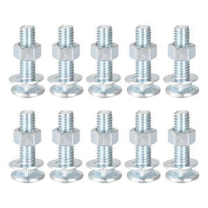 uxcell XNGAlbNLbW{g ibgƃbV[t Yf|R[`{glW 9.5 mm-16 x 1-13 mm 10Zbg