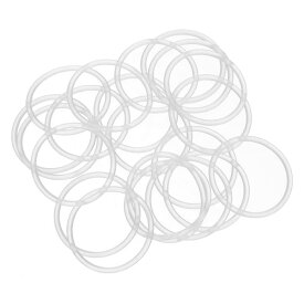 PATIKIL シリコンOリング 32個セット 外径23　mm 内径20mm 厚さ1.5mm 自動車・配管修理用 エアーガス密封接続 ホワイト