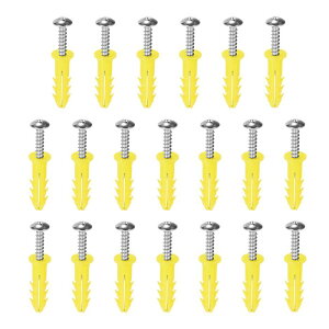 uxcell 6 x 26 mm�v���X�`�b�N�g���p�C�v �v���X�`�b�N�� �C�G���[ �v���X�`�b�N���A���J�[ �ǃv���O�g���`���[�u 20����